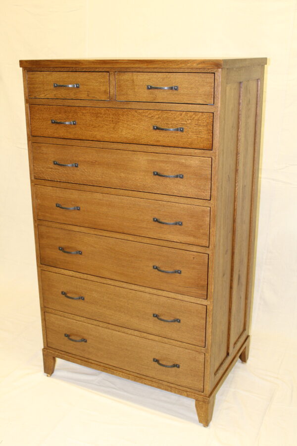 Oak Mission Style 8 Door Dresser