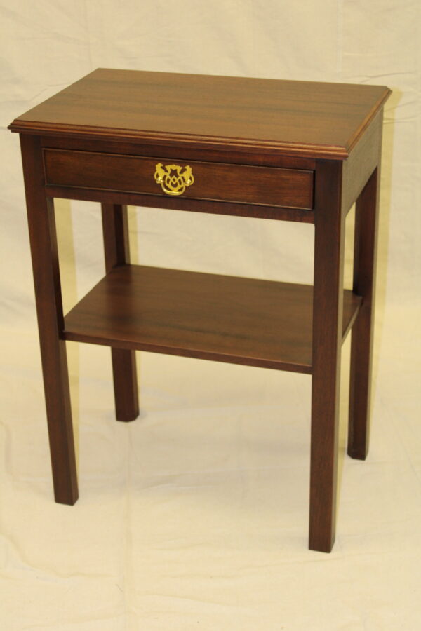 Mahogany End Table with Drawer