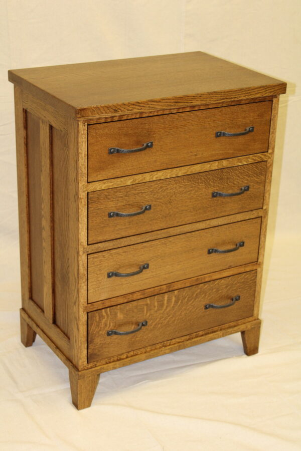 Mission Bedside 4 Drawer Bedside Chest